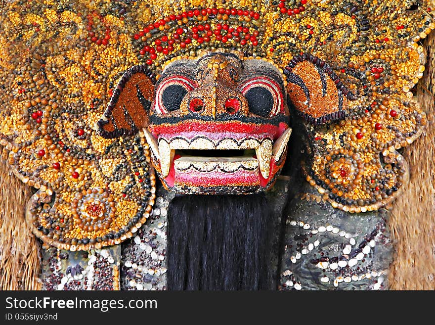 BALI, INDONESIA - FEBRUARY 26: Ornate monster statue at Ulun Danu temple on February, 26, 2011, Bali, Indonesia. BALI, INDONESIA - FEBRUARY 26: Ornate monster statue at Ulun Danu temple on February, 26, 2011, Bali, Indonesia