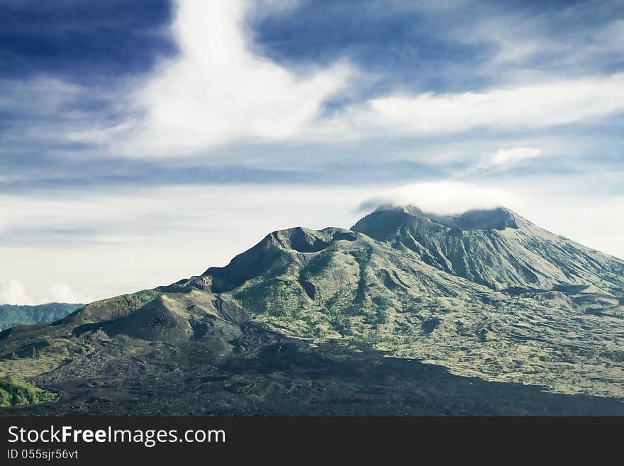 Mount Batur at morning, Bali