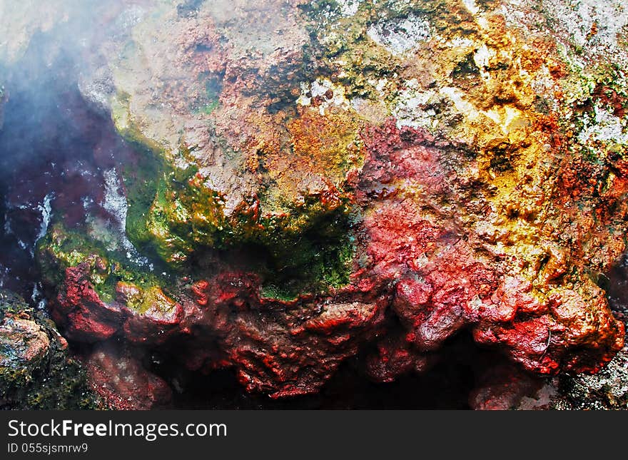 Inside Batur volcano, Bali, Indonesia