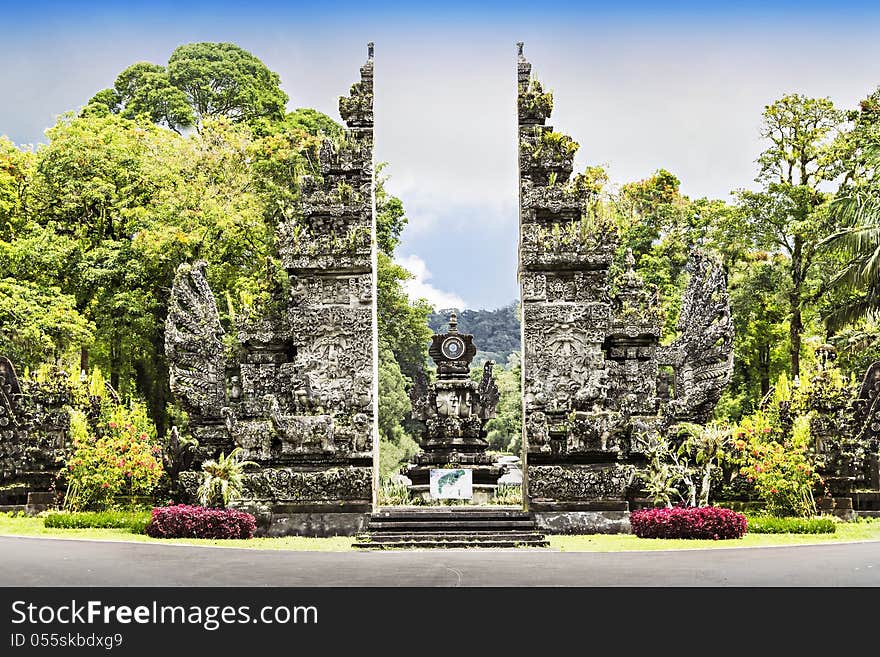 Enrance of Eka Karya Botanic Garden, Bali. Enrance of Eka Karya Botanic Garden, Bali