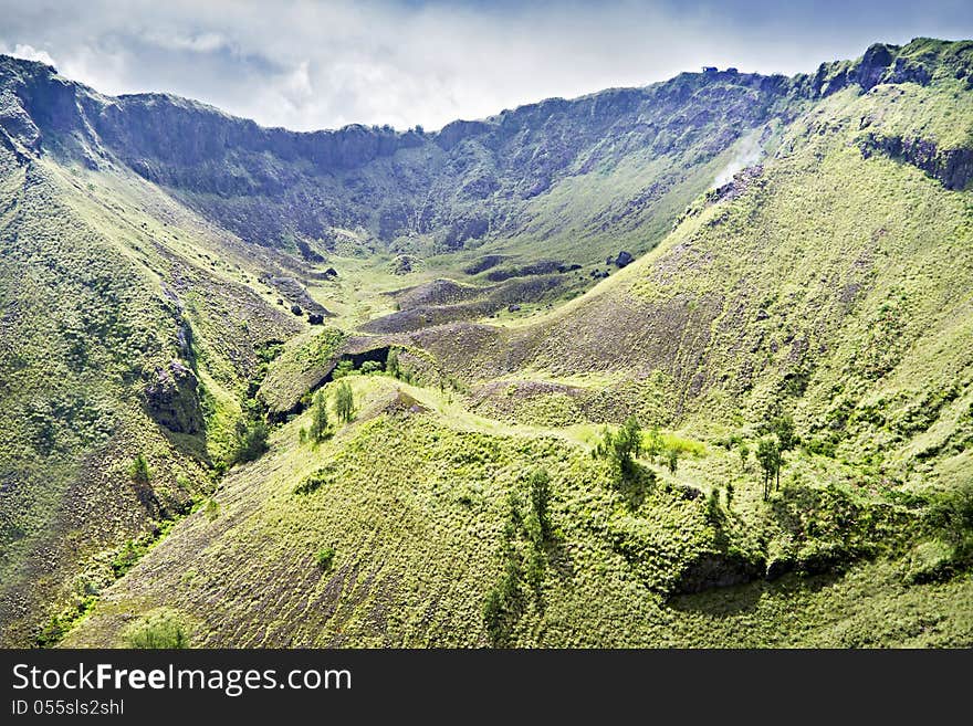 Inside Batur volcano