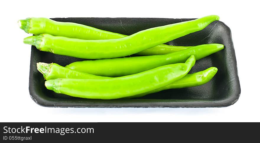 Green pepper isolated