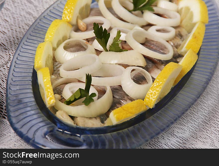 Herring With Onion And Lemon