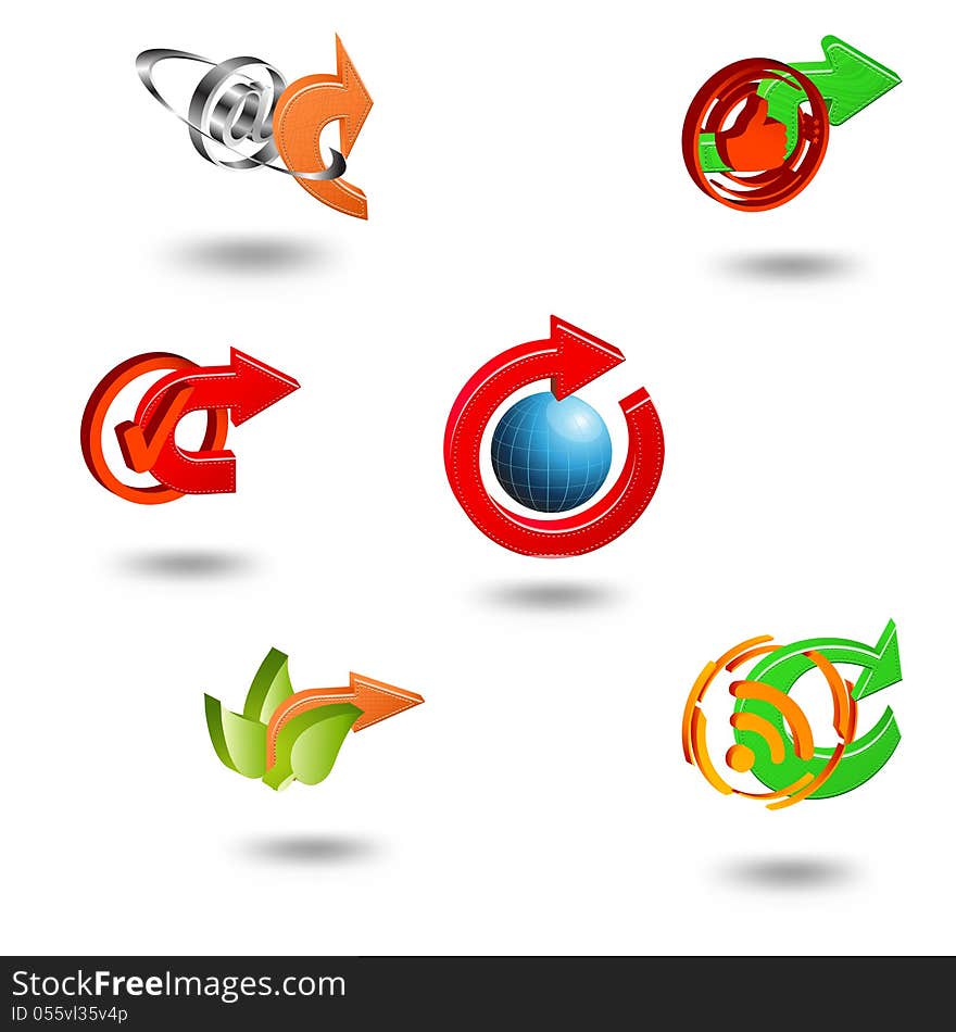 Vector icons Set for Web Applications, Internet & Website icons. Vector icons Set for Web Applications, Internet & Website icons.