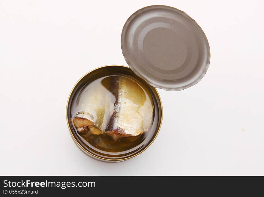 Canned fish in oil