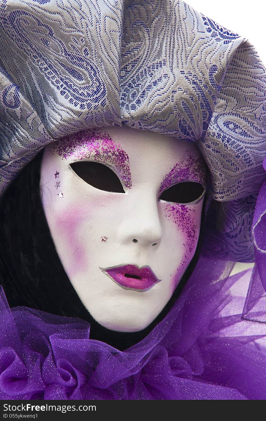 Mask posing in st mark square. Mask posing in st mark square