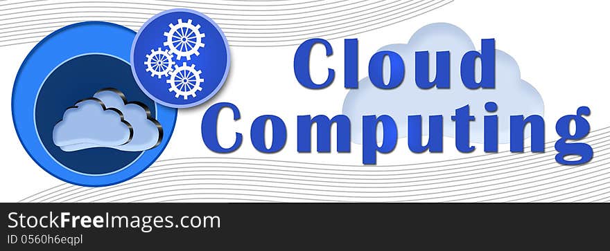 A banner image with clouds and tech symbols and cloud computing text. A banner image with clouds and tech symbols and cloud computing text.