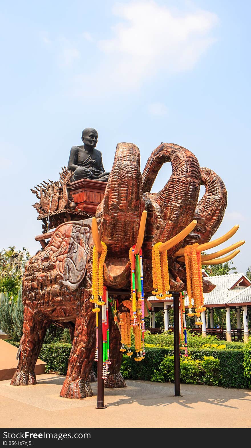 Luang Pu Thuad Buddha statue on Erawan