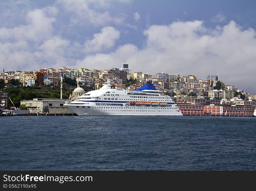 Cruise, in Istanbul Port, Turkey