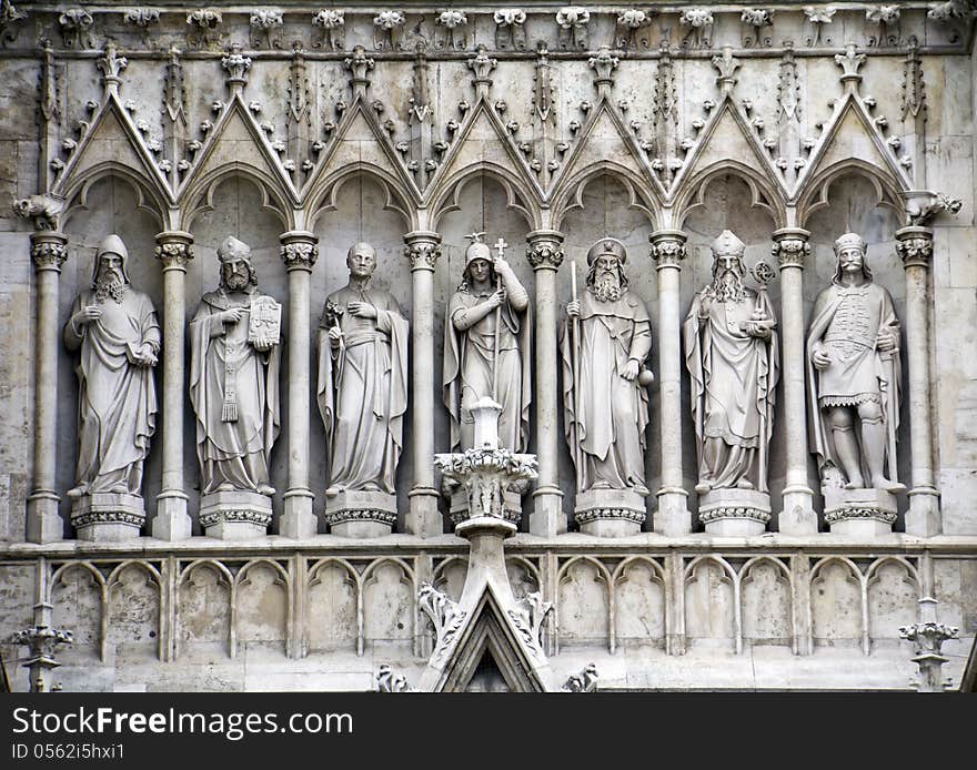 Vienna, Austria - famous Votivkirche details ,Votive Church