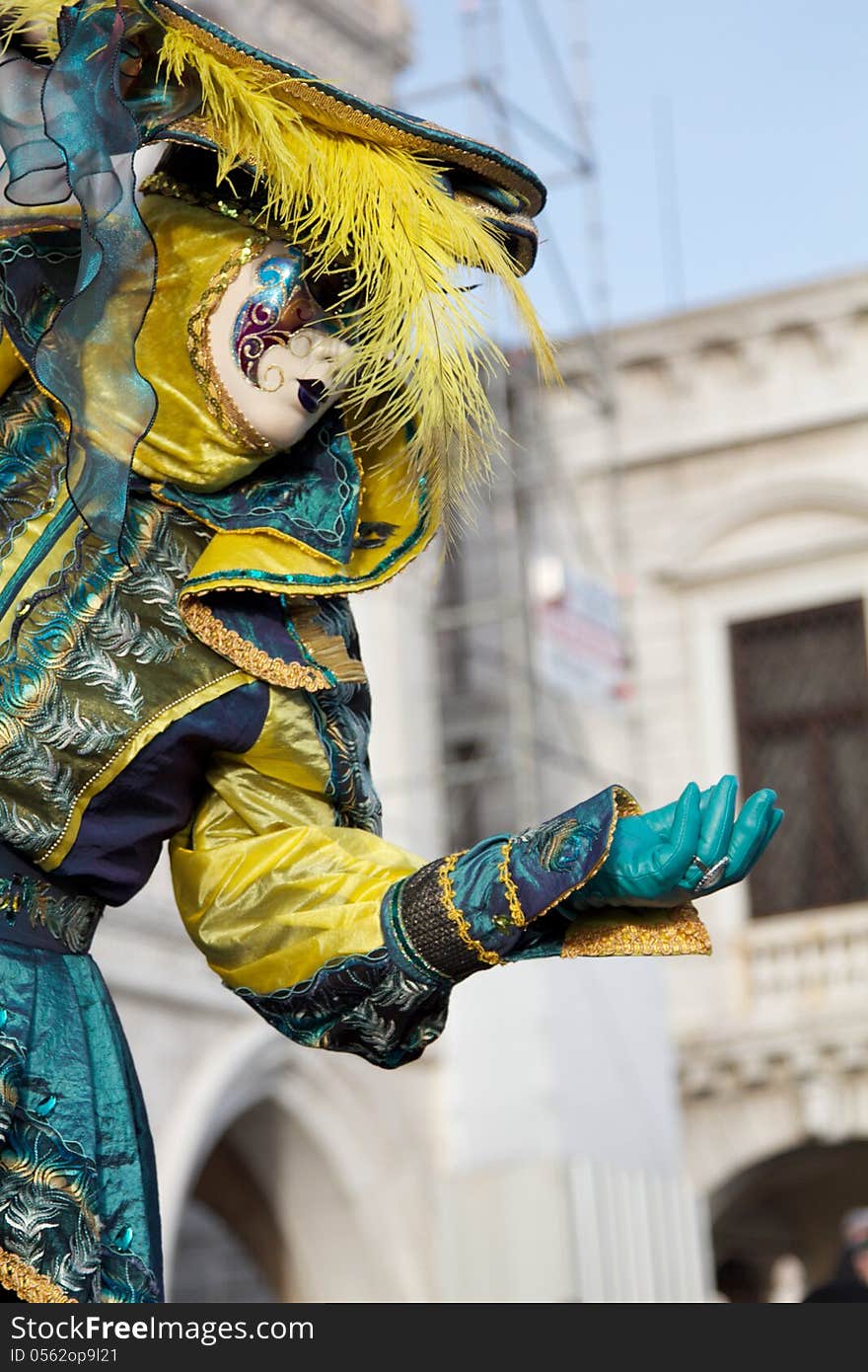 A carnival mask in Venice,Italy