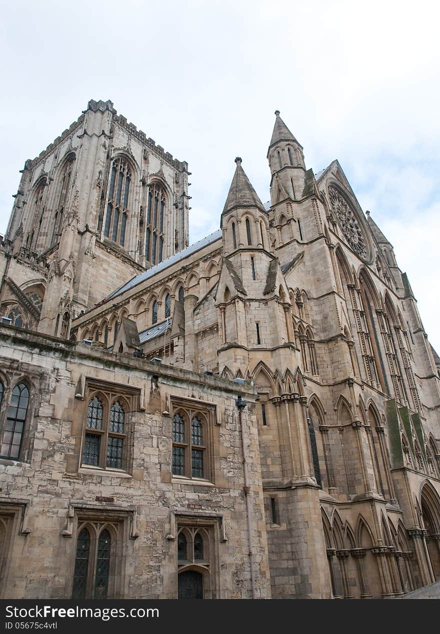 The magnificent york minster at york in england. The magnificent york minster at york in england