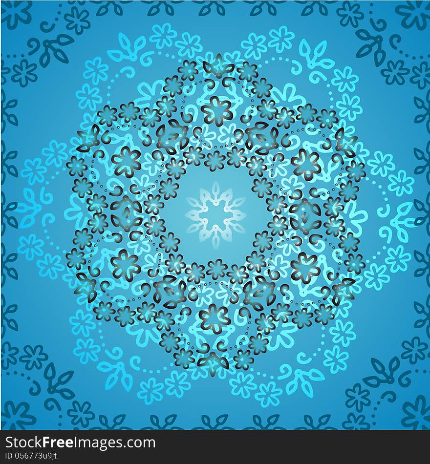 Background light blue flowers abstract. Background light blue flowers abstract