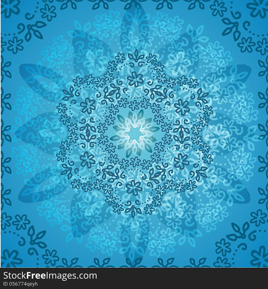 Background light blue flowers abstract. Background light blue flowers abstract