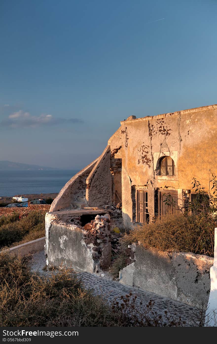 Old House In Santorini