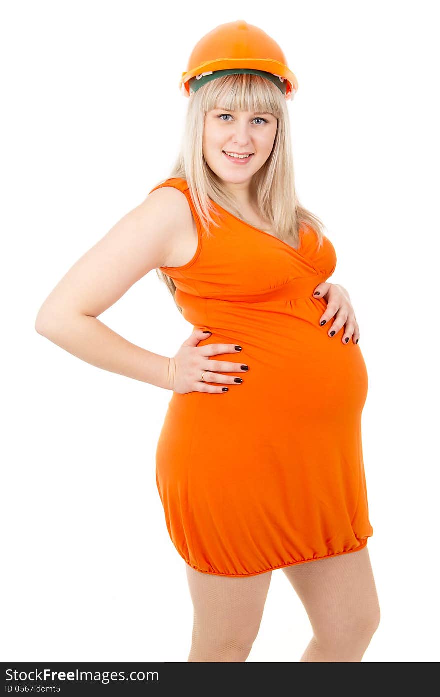 Pregnant Girl In A Dress