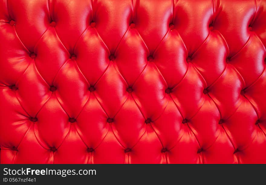 Red Leather Background