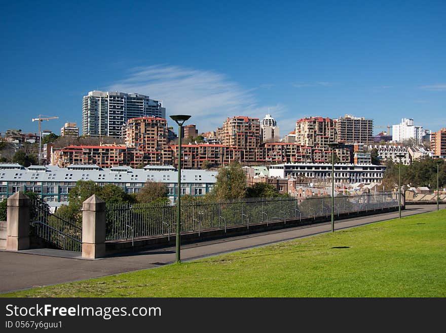 Sunny day in Sydney city CBD. Sunny day in Sydney city CBD.