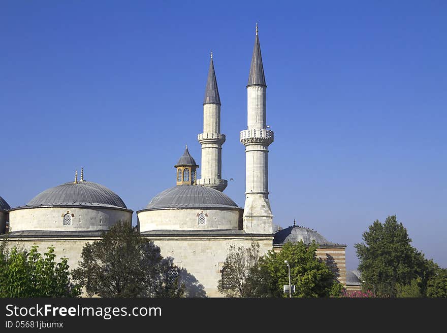 Ottoman Mosque in Edirne, Turkey, Edirne is the former capital of Ottoman Empire