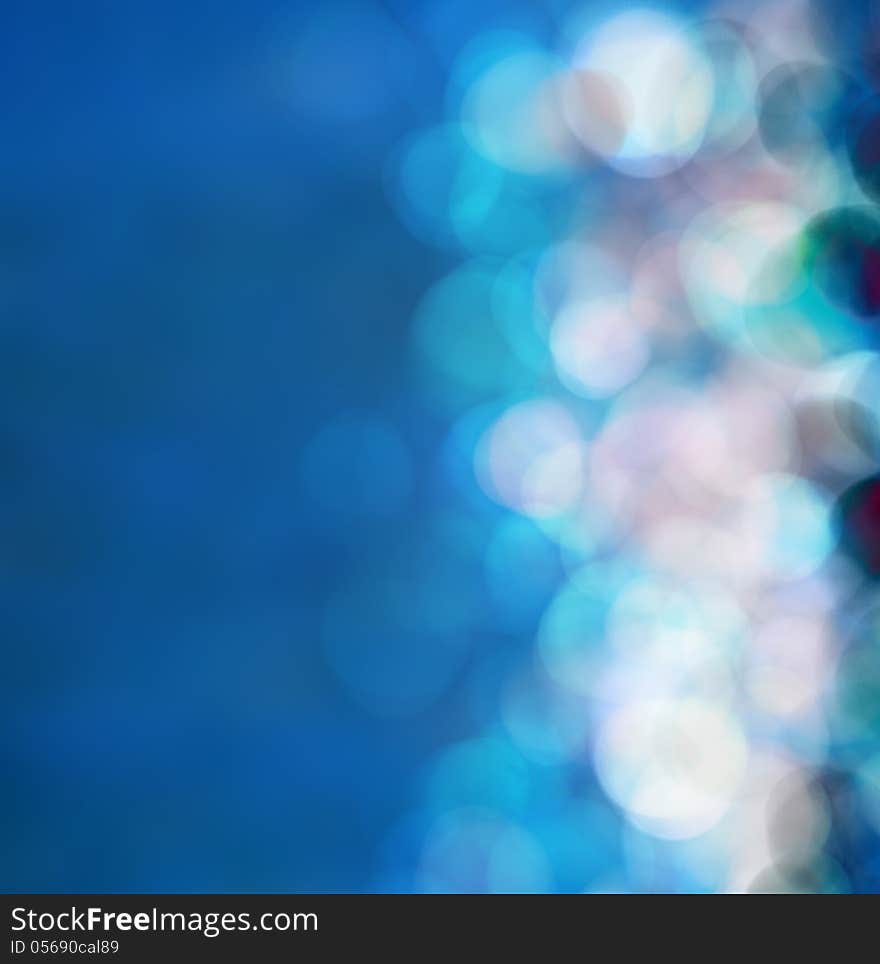 Bright Colorful Sun And Sea Bokeh Background