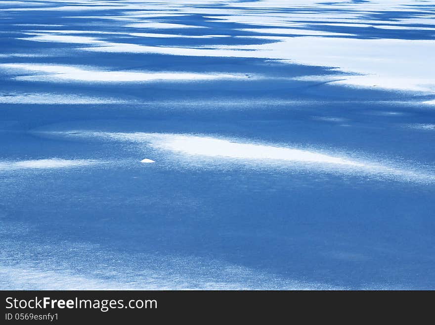 Ice background on the lake