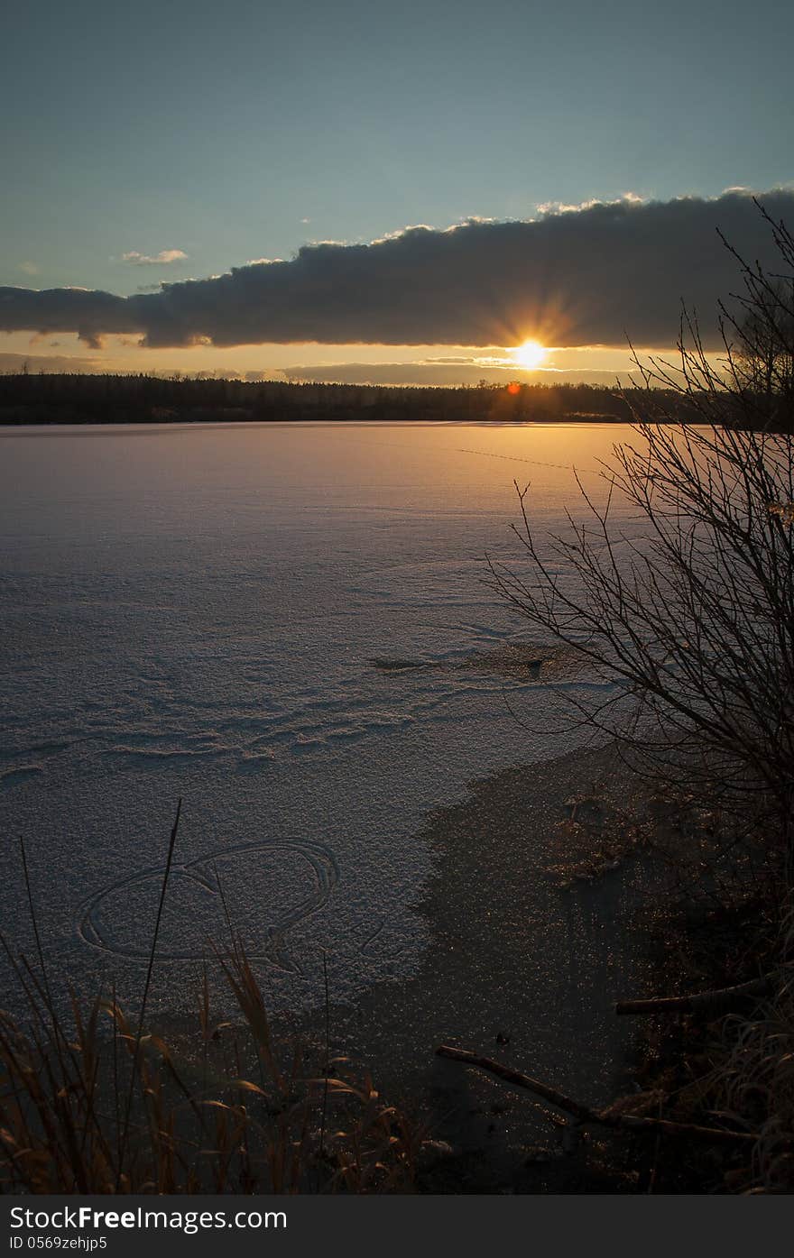 Romantic sunset