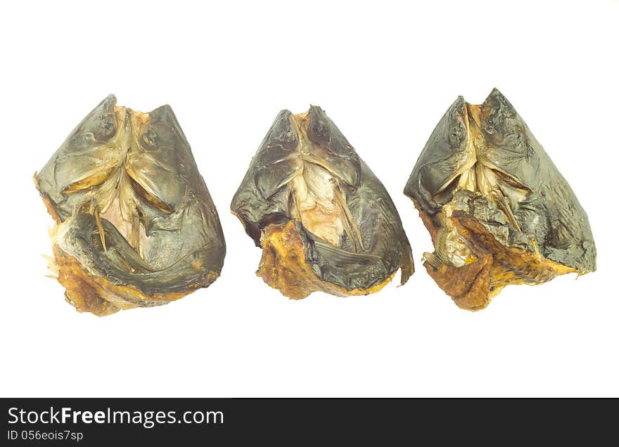 Dried fish isolated on whites background. Dried fish isolated on whites background