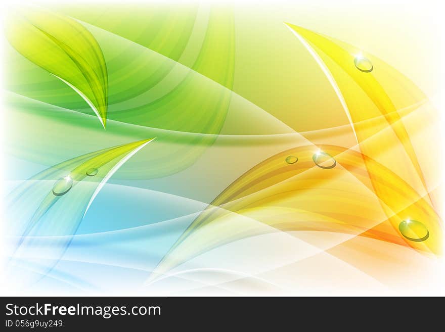 Bright abstract floral vector background. Eps10