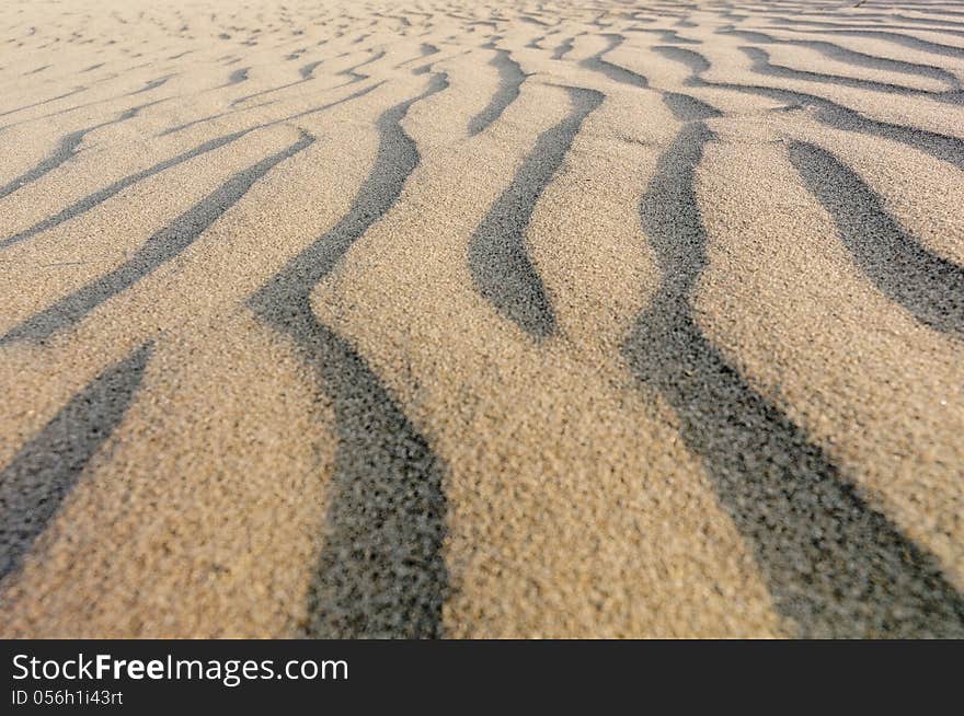 Image taken in Ica, Peru, 2009. The idea behind this was to create an image where the eye could follow the patterns created by the wind disappearing on the horizon. This involved lying down and shooting horizontally. Image taken in Ica, Peru, 2009. The idea behind this was to create an image where the eye could follow the patterns created by the wind disappearing on the horizon. This involved lying down and shooting horizontally.