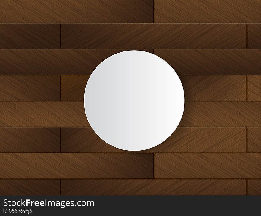 Wood Floor Background Concept with a white sticker for text