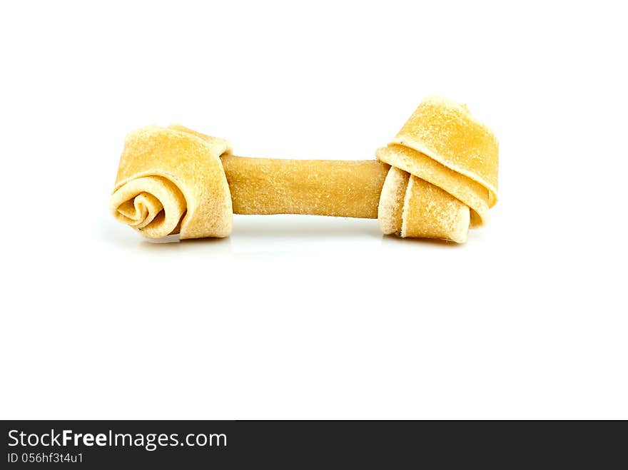 Hide knotted bone dog chews