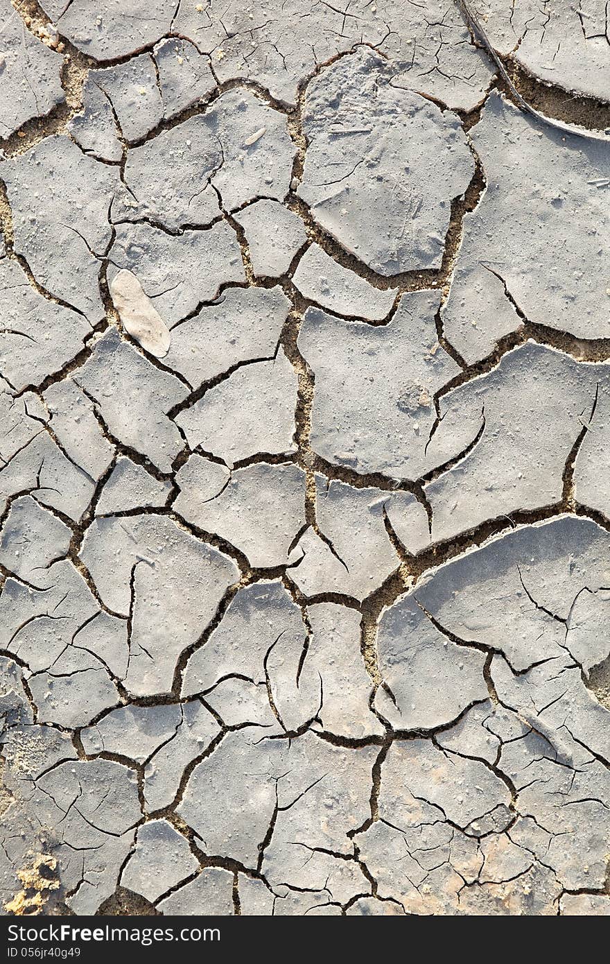 Dry cracked earth