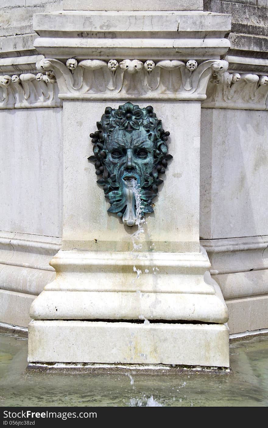 Fountain near Cathedral of Zagreb, Croatia