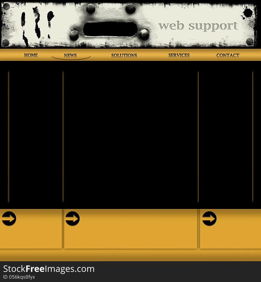 Template In Dark Colors