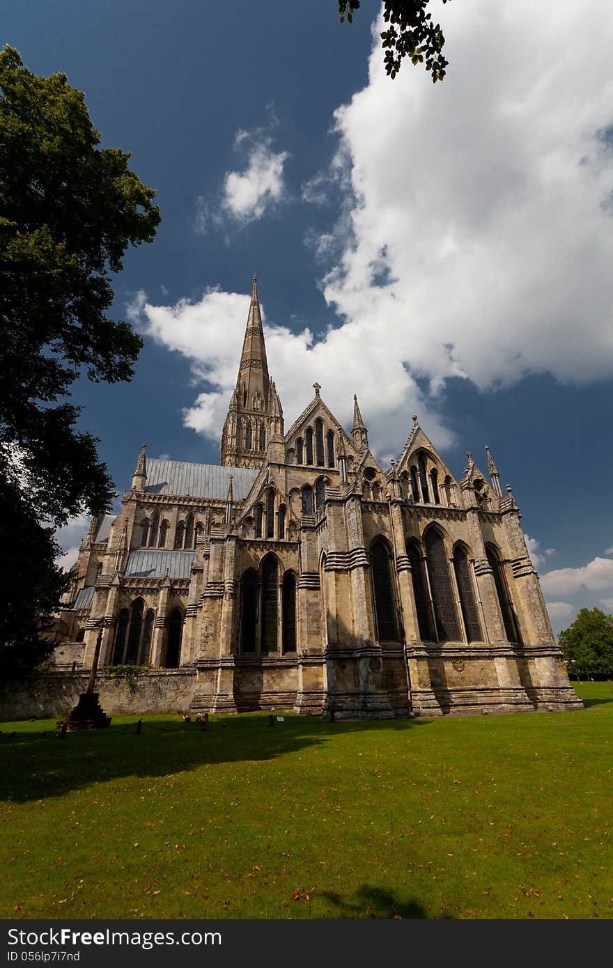 Salisbury Cathedral in the south of England