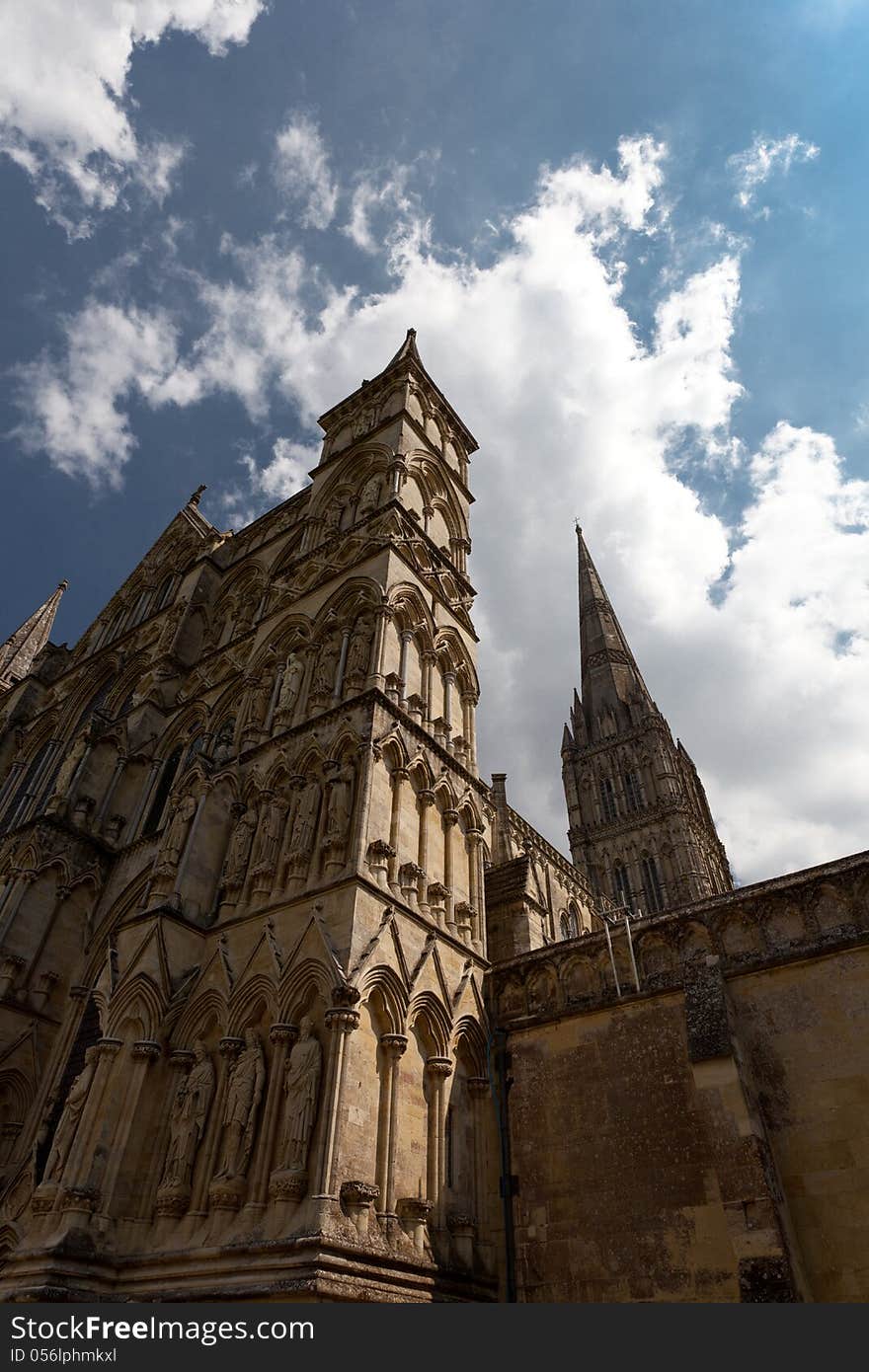 Salisbury Cathedral in the south of England