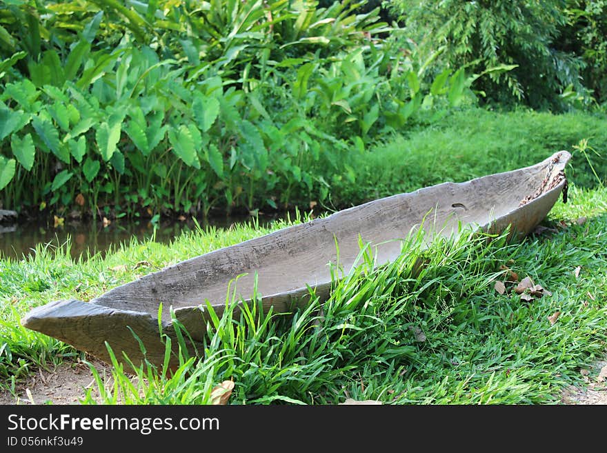 Old wooden boat