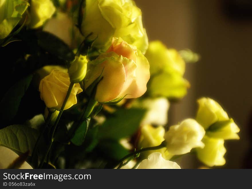 Yellow flower bouquet for wedding event