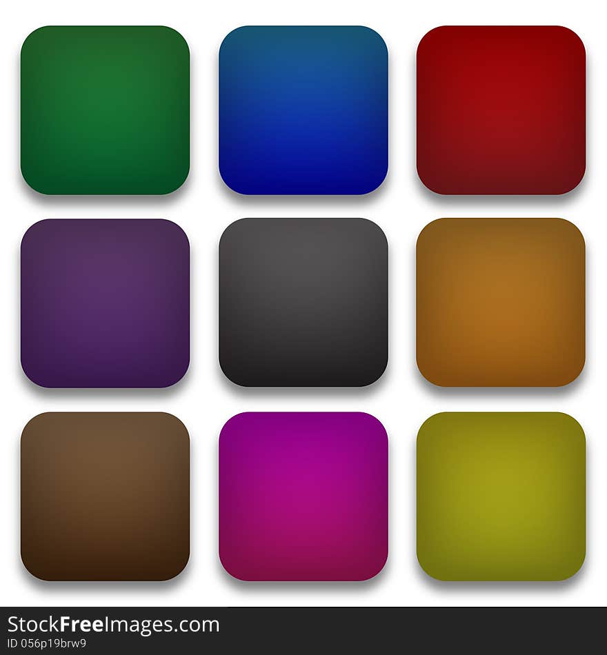 Web buttons in various colors. Blank. Can be used in numerous ways. Web buttons in various colors. Blank. Can be used in numerous ways.