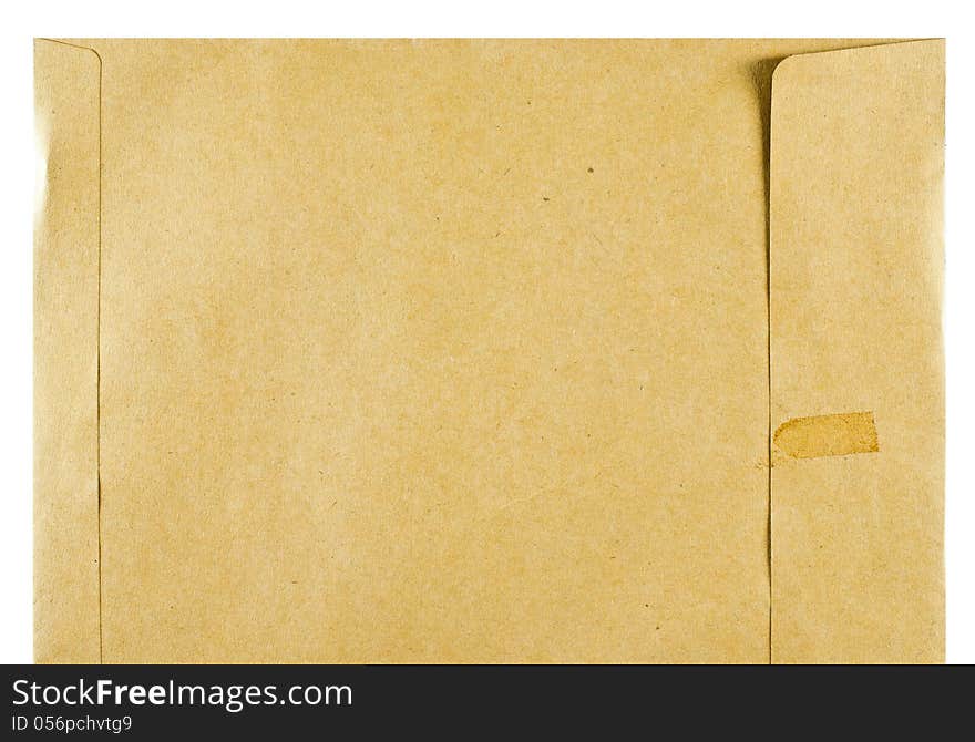 Brown Paper Envelope Isolated