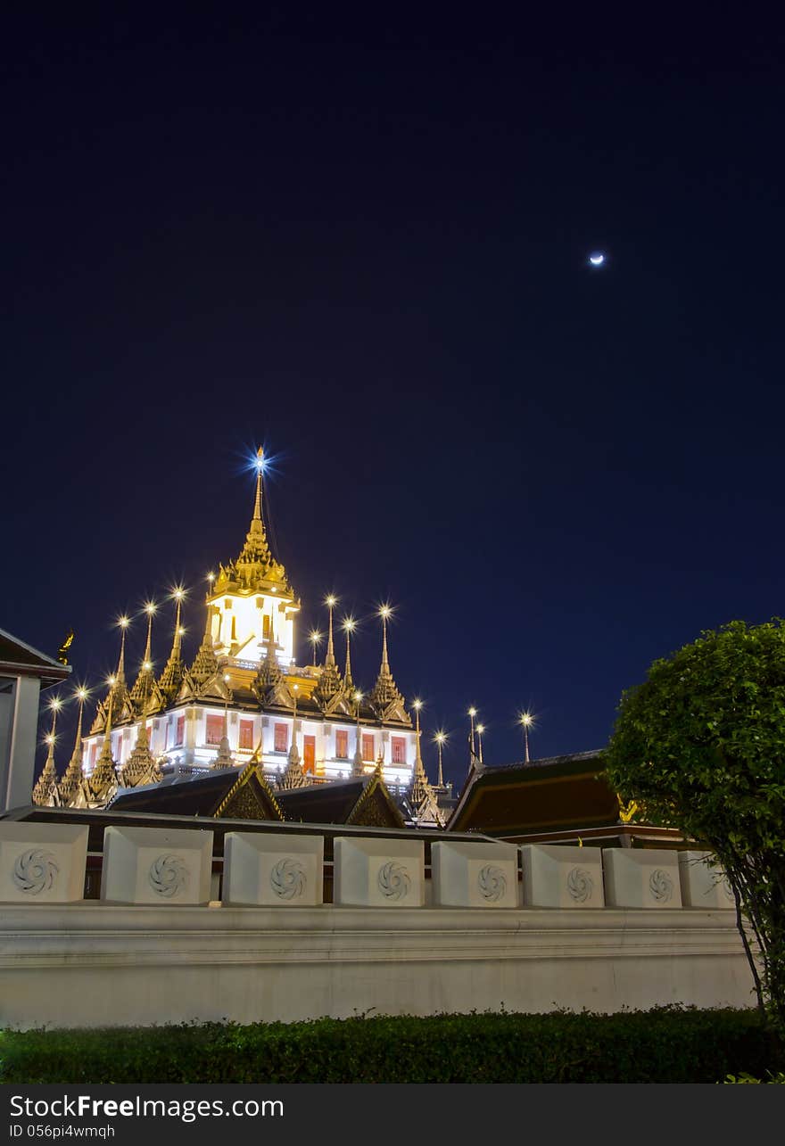 Iron temple Loha Prasat in Wat Ratchanatdaram Worawihan, Bangkok, Thailand. Iron temple Loha Prasat in Wat Ratchanatdaram Worawihan, Bangkok, Thailand