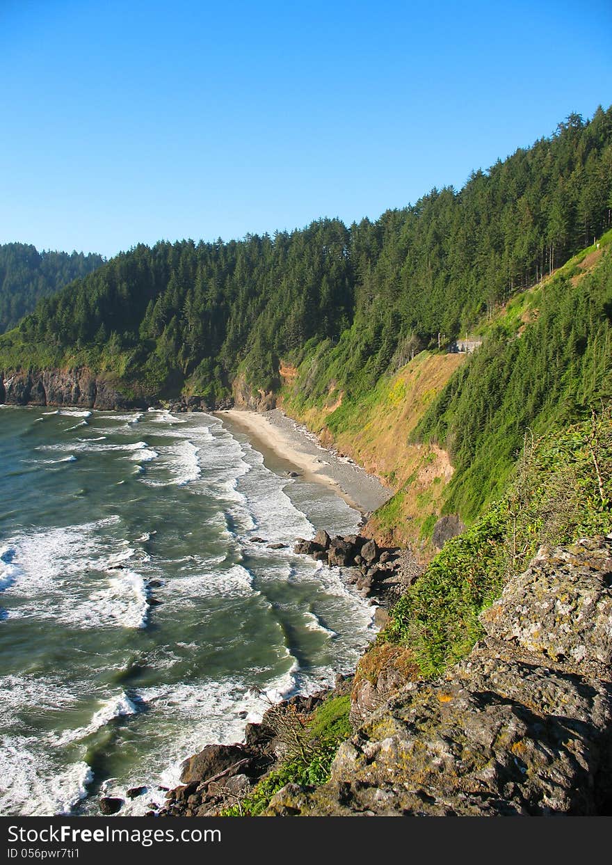 Ocean along the Oregon Coast