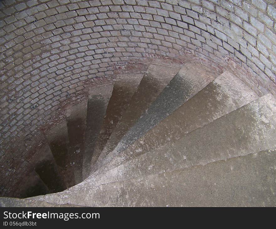 This was the view from the top of the stairs inside a florida lighthouse. . This was the view from the top of the stairs inside a florida lighthouse.