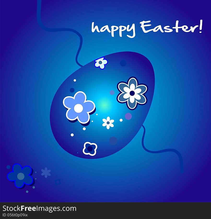 Easter greeteing card. Vector illustration