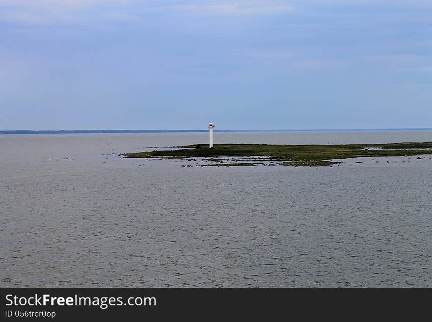 Island middle of nowhere on Baltic sea