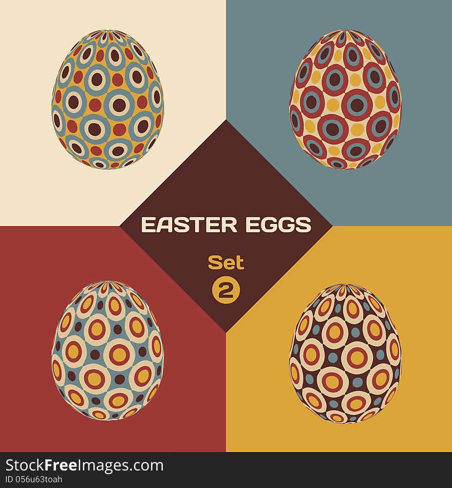 Set Of Easter Eggs