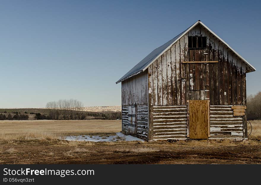 An old abandoned Country barn. An old abandoned Country barn