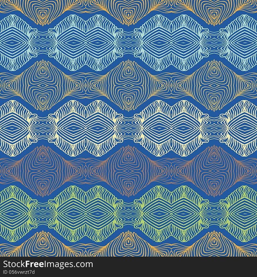 Seamless 70's wallpaper or textile design. Vector pattern. Seamless 70's wallpaper or textile design. Vector pattern.