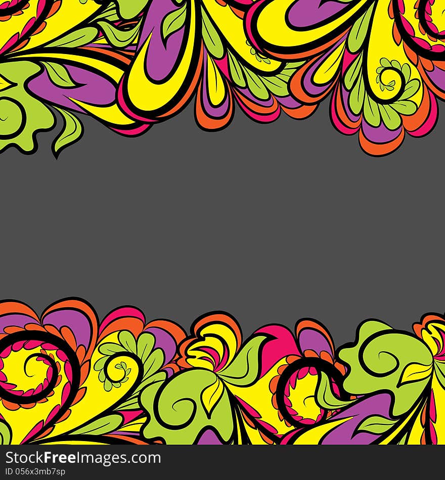 Bright Floral Border