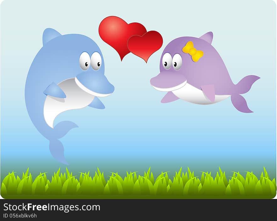 In love dolphins